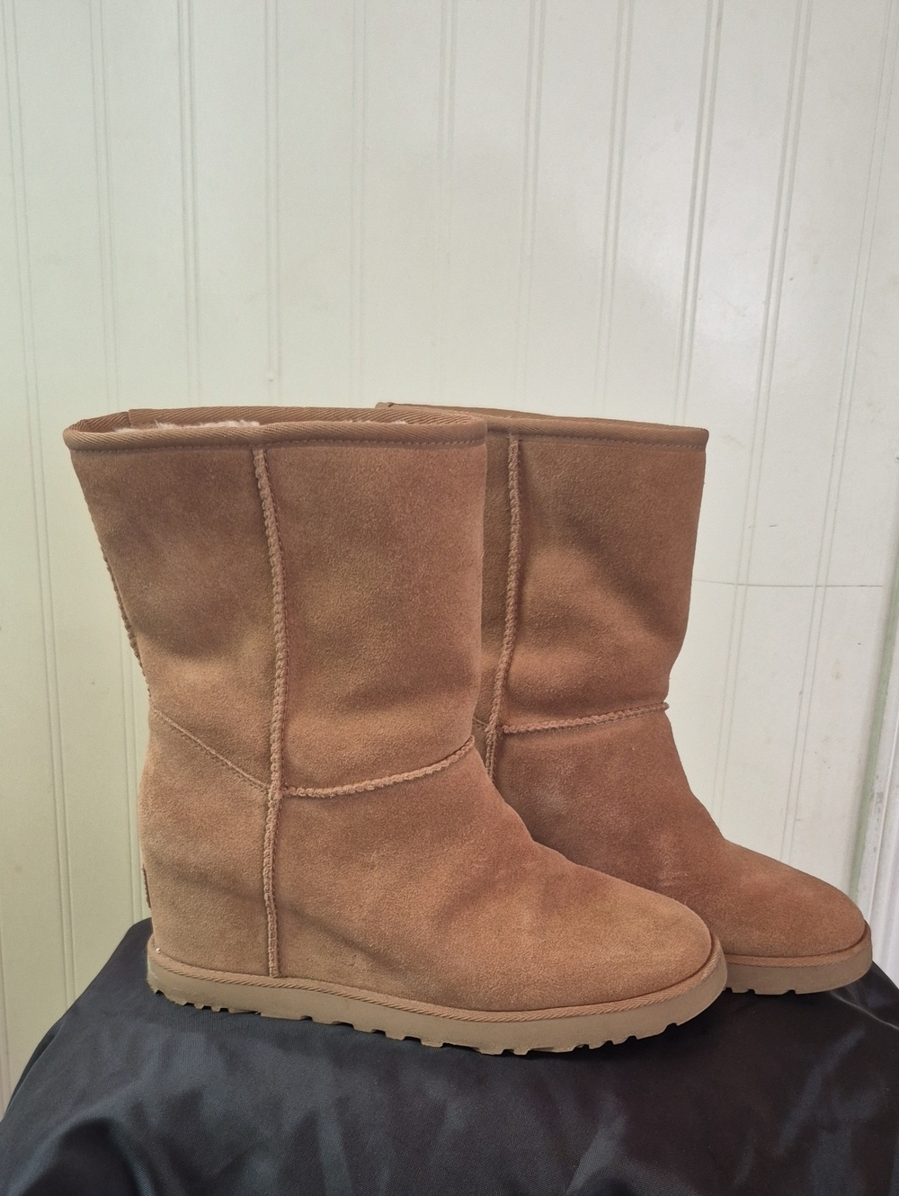 UGG Women's Mid-Calf Suede Winter Boots - Chestnut Tan